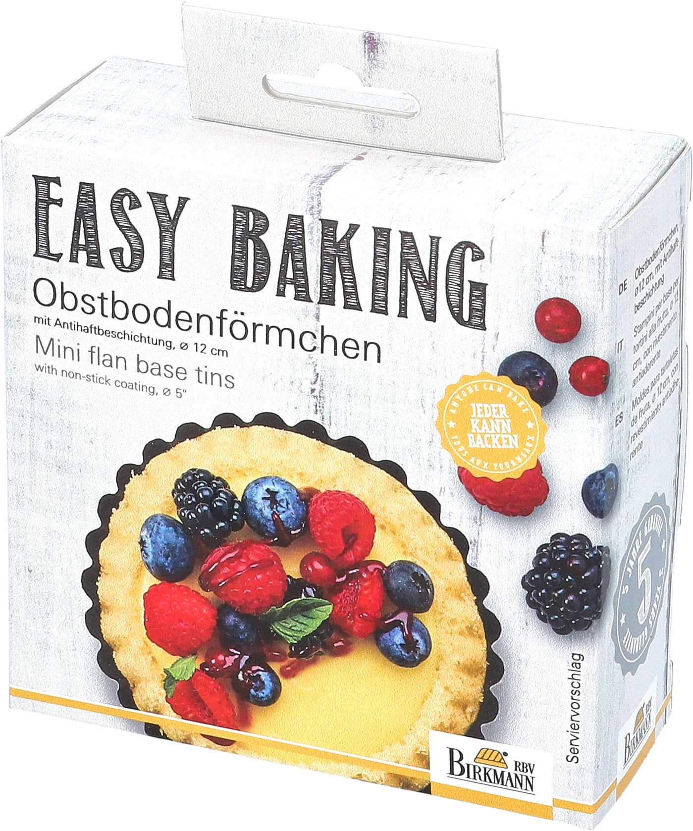 Obstbodenförmchen Easy Baking Ø 12cm 6-fach 1 Obstbodenförmchen Easy Baking Ø 12cm 6-fach